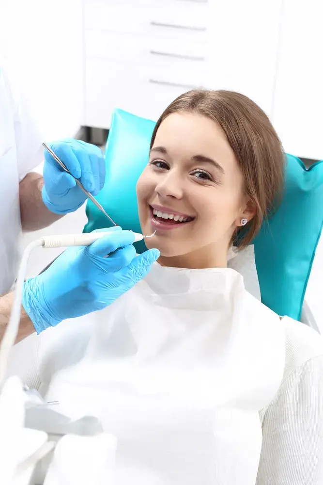 Dental care during a patient's visit